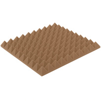 Pannello acustico marrone PIRAMIDE 50x50 cm spessore 5cm