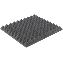 Pannello acustico grigio PIRAMIDE 50x50 cm spessore 5cm