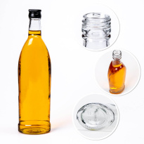 Sklenená fľaša 500ml 28cm SPARK