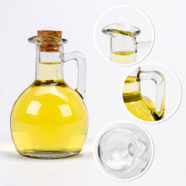Sklenená fľaša na olej 150 ml so zátkou
