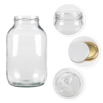 Skleněná nádoba dóza 4000ml 26cm s víčkem