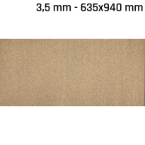 Piastra sigillante in sughero-gomma 635x940x3,5 mm
