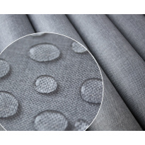 Tessuto impermeabile effetto lino grigio chiaro 160x50cm 210g/m²​