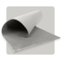 Pannello acustico in schiuma ONDE 200×100 cm 5 cm grigio chiaro