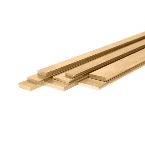 Flachstahlstange aus Messing 25x4 mm