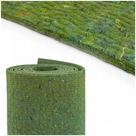 Covoraș fonoizolant din fetru poros fără adeziv 10mm 100x100cm verde