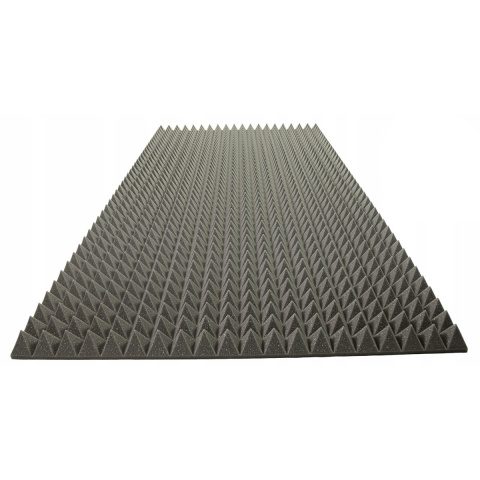 Akustická zvukotěsná pěna PYRAMIDA 40mm 200x100cm bez lepidla nehořlavá