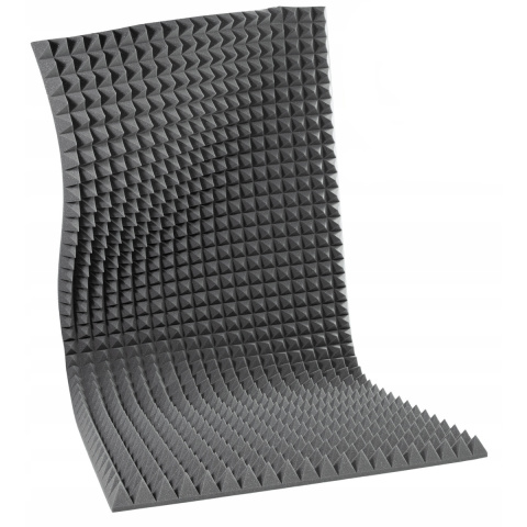 Akustická zvukotěsná pěna PYRAMIDA 40mm 200x100cm bez lepidla nehořlavá