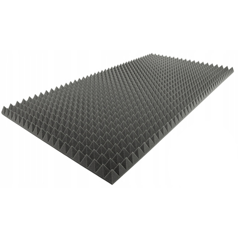 Akustická zvukotěsná pěna PYRAMIDA 40mm 200x100cm bez lepidla nehořlavá