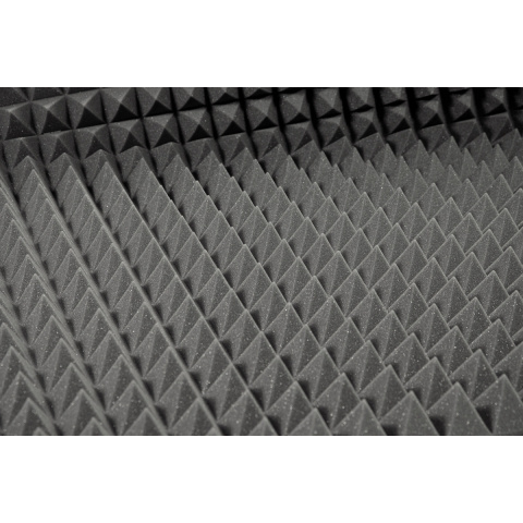 Akustická zvukotěsná pěna PYRAMIDA 60mm 200x100cm bez lepidla nehořlavá
