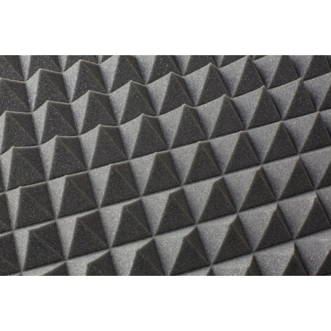 Akustická zvukotěsná pěna PYRAMIDA 60mm 200x100cm bez lepidla nehořlavá