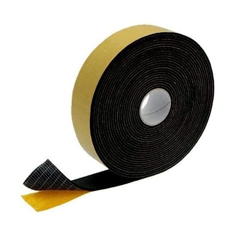 Selbstklebendes wärmeisolierendes Kautschukband, Dicke 3 mm, Breite 50 mm, Länge 15 m