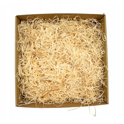 Vlna drevená prírodná ekologická výplň do darčekov a balíkov 1 kg – FSC certifikovaná