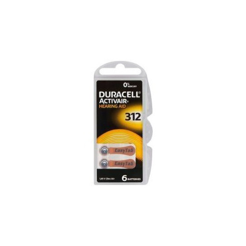 Batérie do načúvacieho prístroja 60ks Duracell DA312/6C