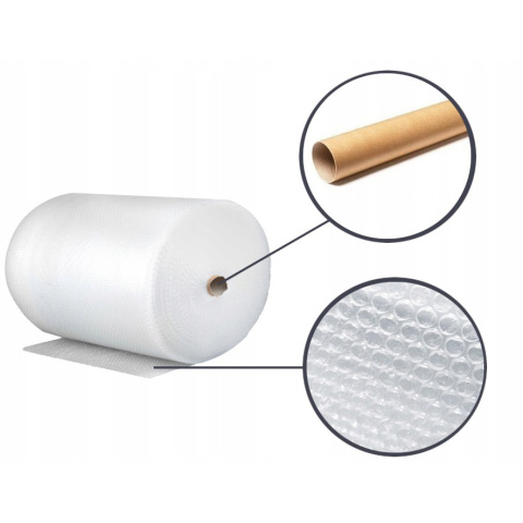 Luftpolsterfolie für Verpackungen, 50 cm, 69 m, schützend, fest, klar