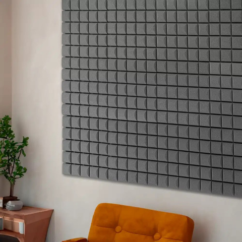 Akustický panel žltý KOCKA 50x50 cm hrúbka 5cm