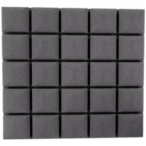 Akustický panel sivý KOCKA 50x50 cm hrúbka 5cm