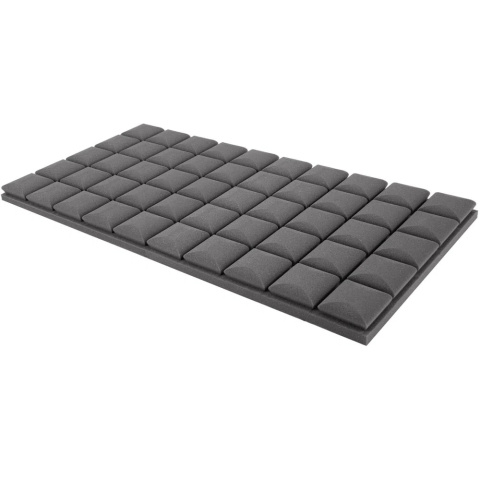Akustický panel sivý KOCKA 50x50 cm hrúbka 5cm