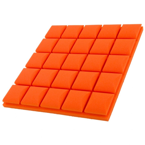 Akustický panel oranžový KOCKA 50x50 cm hrúbka 5cm