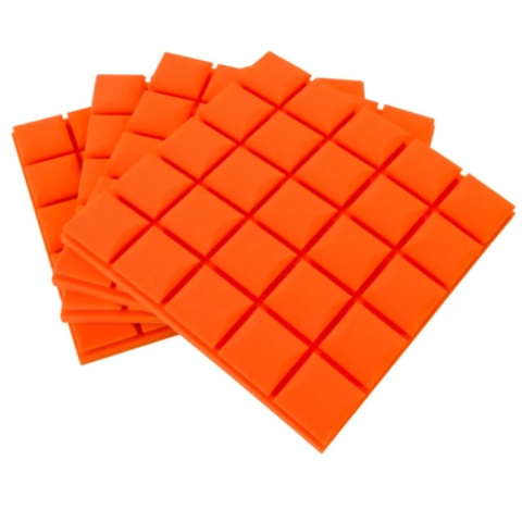 Akustický panel oranžový KOCKA 50x50 cm hrúbka 5cm