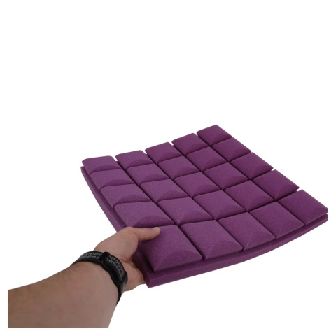 Akustický panel fialový KOCKA 50x50 cm hrúbka 5cm