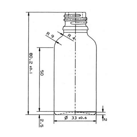 Flasche 30ml Apothekenflasche mit Pipette und Schraubverschluss