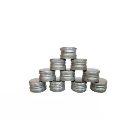 Abdeckung Aluminium-Schraubverschluss 28/18 mm 50 Stück silber