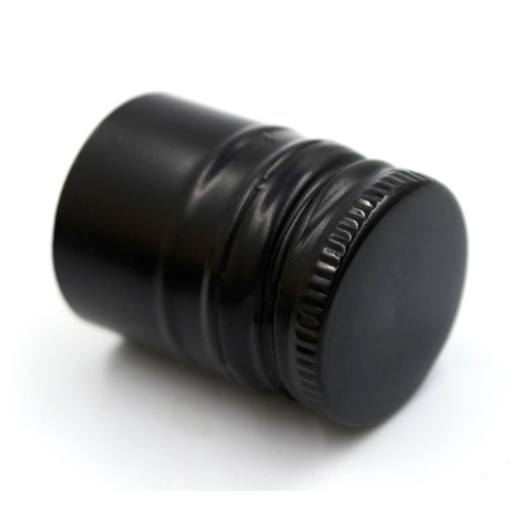 Hliníkový skrutkovací uzáver 30/44 mm 50ks čierny dlhý