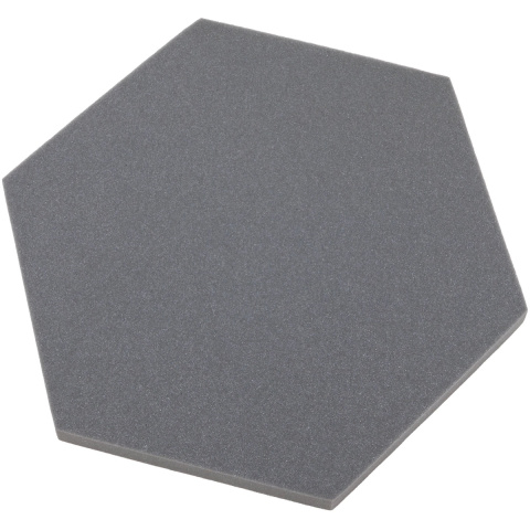 Akoestisch paneel zeshoek grijs 50x50 cm dikte 3 cm hexagon