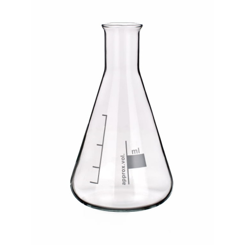 Konische Flasche 25 ml, enger Hals, Borosilikatglas SIMAX