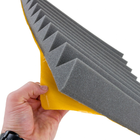 Panneau acoustique autocollant gris KLIN 50x50 cm épaisseur 5 cm