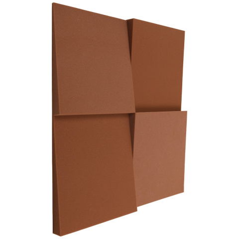 Akustický panel hnedý KLIN skosený 50x50 cm hrúbka 5cm