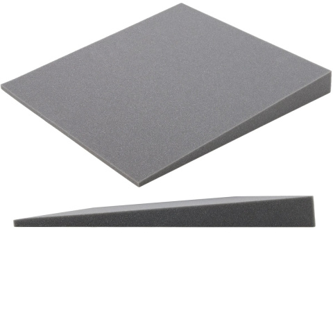 Akustikplatte grau KEIL abgeschrägt 50×50 cm Dicke 5 cm