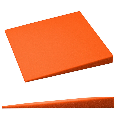 Akustikplatte orange KEIL abgeschrägt 50×50 cm Dicke 5 cm