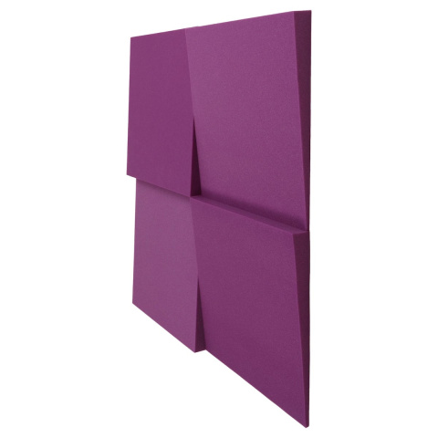 Akustický panel fialový KLIN skosený 50x50 cm hrúbka 5cm