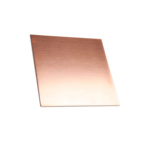 Kupferblech, Dicke 0,2 mm, Größe 100x100 mm, Kupfer-Cu-Form