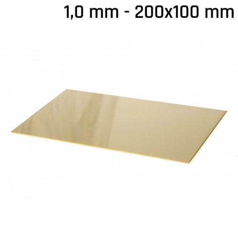 Mosadzný plech 200x100x1,0mm