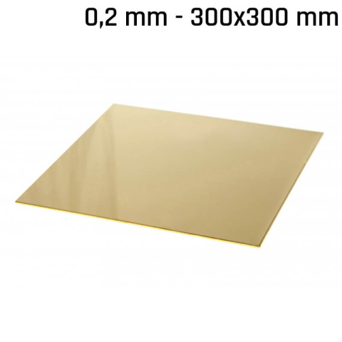 Messingblech 300x300x0,2mm