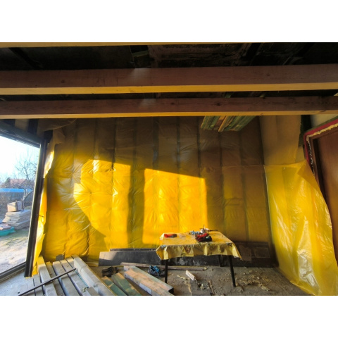 Dampfsperrfolie 2x50m 100m² 0,2mm gelb CE
