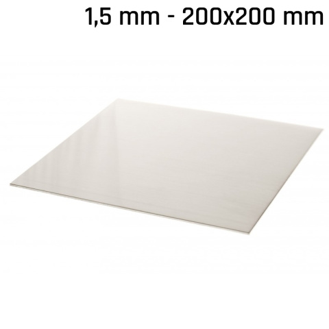 Plech alpaka (nové striebro) 200x200x1,5mm