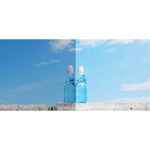 Blaue polarisierte Sonnenbrille