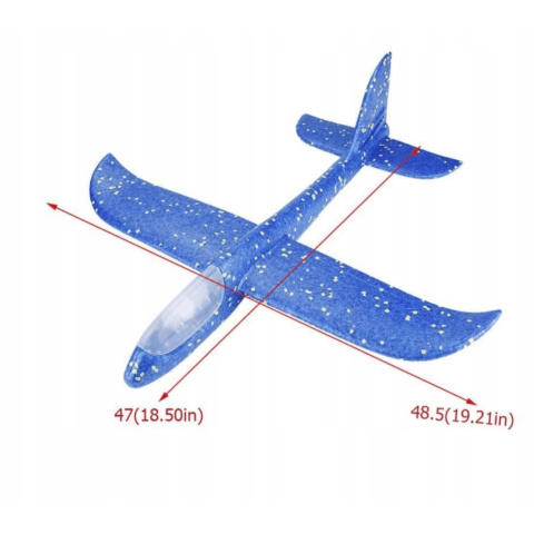 Styroporflugzeug mit LED-Licht 47 cm