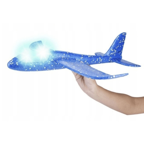 Styroporflugzeug mit LED-Licht 47 cm