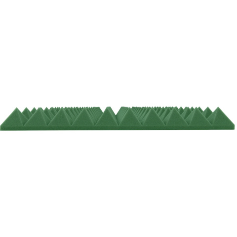 Akustický panel tmavozelený PYRAMÍDA 50x50 cm hrúbka 5cm