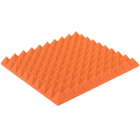 Akustický panel oranžový PYRAMÍDA 50x50 cm hrúbka 5cm
