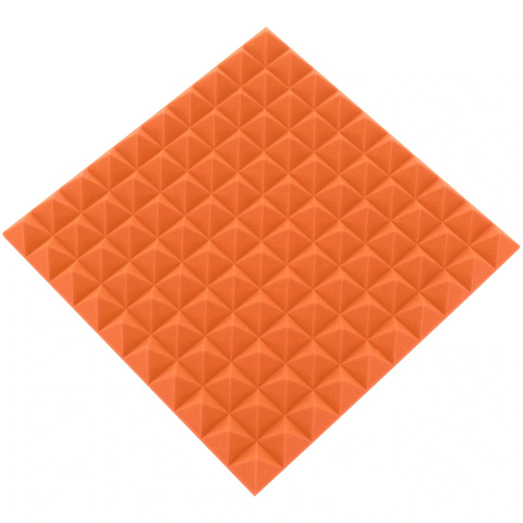 Akustický panel oranžový PYRAMÍDA 50x50 cm hrúbka 5cm