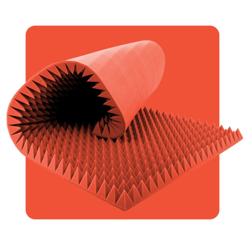 Pannello acustico in schiuma Piramide 200×100 cm 5 cm melone