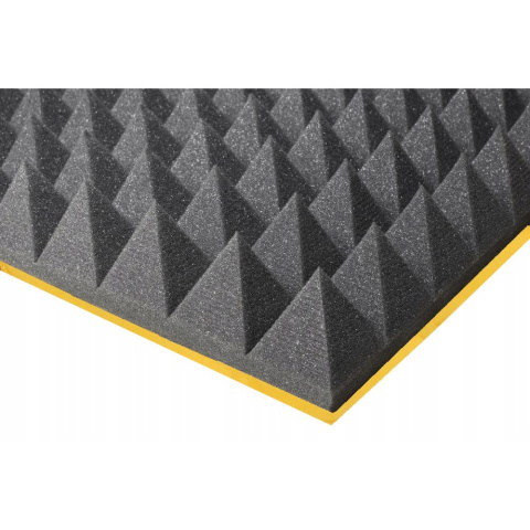 Öntapadó akusztikus hangszigetelő hab PYRAMID 60mm 200x100cm nem gyúlékony