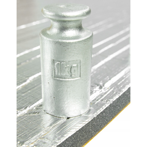 Selbstklebende Schallschutzmatte 10mm 25x50cm Dämpfungsschaum LT10ALU