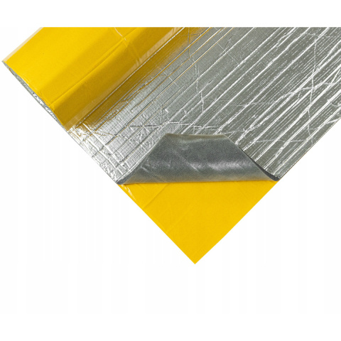 Selbstklebende Schallschutzmatte 10mm 25x50cm Dämpfungsschaum LT10ALU